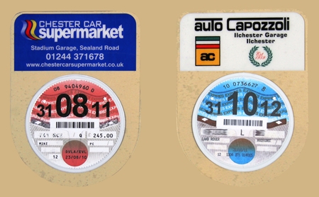 thumbnail image 2 of UK Tax Disc/Permit Holder – Self-Cling, Reflective Red – Produced In The UK (ew69) 2 of 5